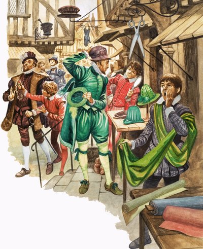 Era uma vez ... comerciantes de rua e mercado na era Tudor de Peter Jackson