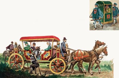 Transporte Público: cavalo, carruagem e cadeira sedan de Peter Jackson