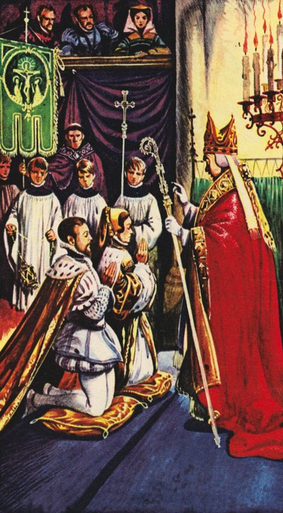 Queen Mary se casar com o príncipe Philip da Espanha em Winchester de Peter Jackson