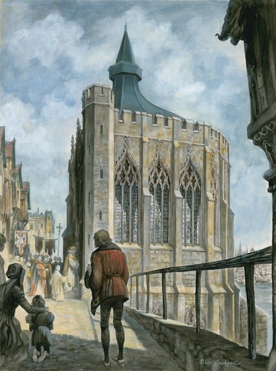 Reconstrução da capela de St Thomas na antiga ponte de Londres de Peter Jackson