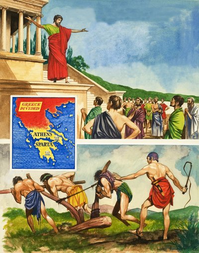 Rivalidade e guerra entre Atenas e Esparta de Peter Jackson