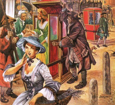 Cadeira de sedan na Inglaterra do século XVIII de Peter Jackson