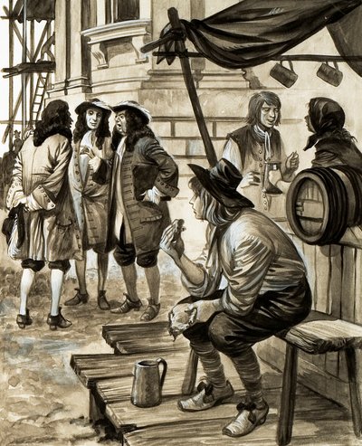 Tomar um lanche na Inglaterra do século XVII de Peter Jackson