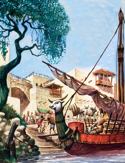 Descarregando um barco comercial de Peter Jackson