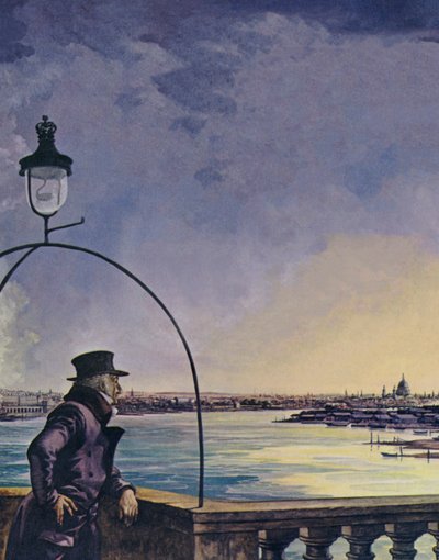William Wordsworth, Upon Westminster Bridge (cor litho) de Peter Jackson