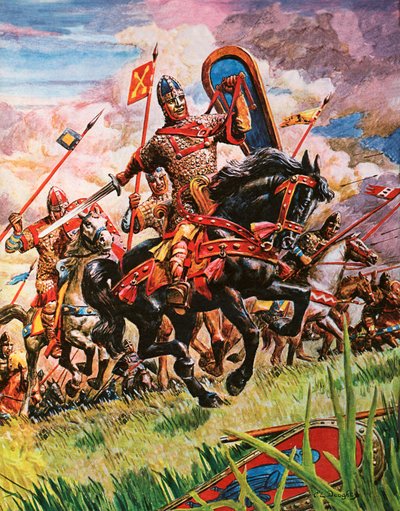 Guilherme, o conquistador na batalha de Hastings de Peter Jackson