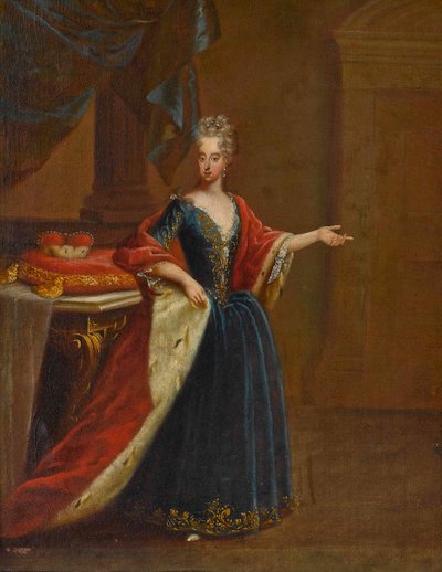 Retrato de Maria Antonia da Áustria 1669-1692, Electress da Baviera. de Peter Jacob Horemans