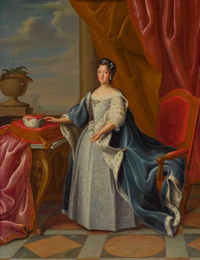 Retrato de Theresa Kunegunda Sobieska 1676-1730, Electress da Baviera. de Peter Jacob Horemans