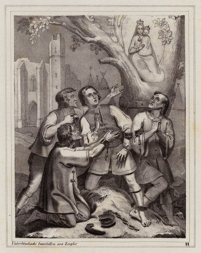 Aparição da Virgem, Hietzing, Viena de Peter Johann Nepomuk Geiger