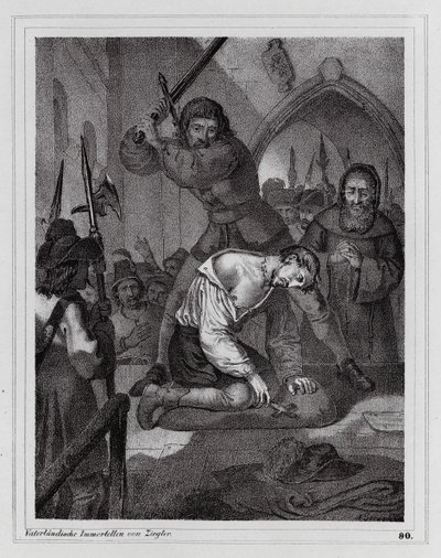 Execução do Conde de Reinstein-Tattenbach de Peter Johann Nepomuk Geiger