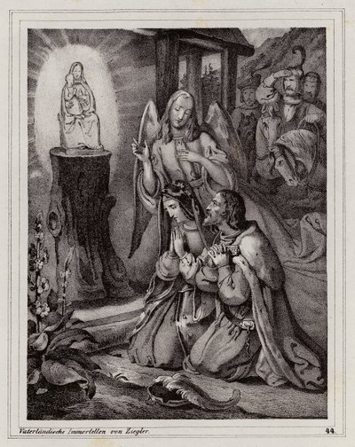 Peregrinação de Vladislau Henrique da Morávia e da sua mulher ao santuário de Mariazell de Peter Johann Nepomuk Geiger
