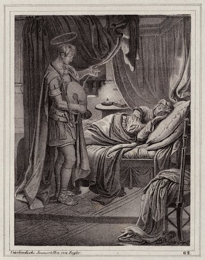 A visão de Valéria de São Floriano (gravura) de Peter Johann Nepomuk Geiger