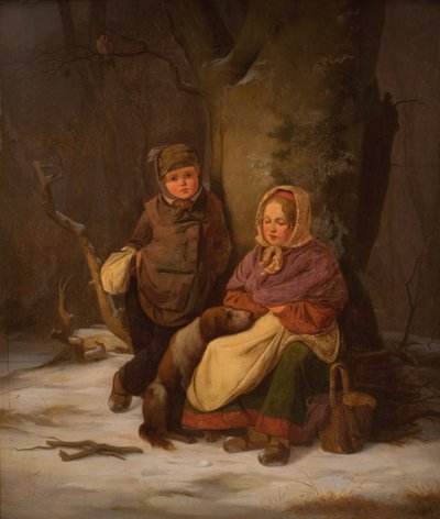 Duas crianças pobres de Peter Julius Larsen