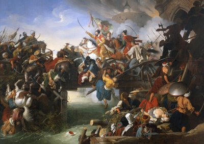 Carga de Zrínyi da fortaleza de Szigetvár de Peter Krafft