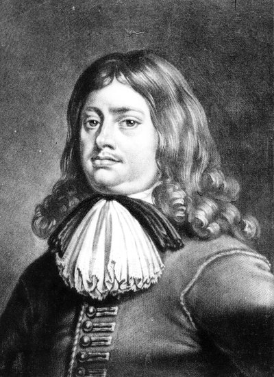 Almirante Earl Penn (1644-1718) illustraion de &39;Retratos de Charaters Ilustres na História Britânica&39;, gravada por Richard Earlom (1743-1822) (mezzotint) de Peter Lely