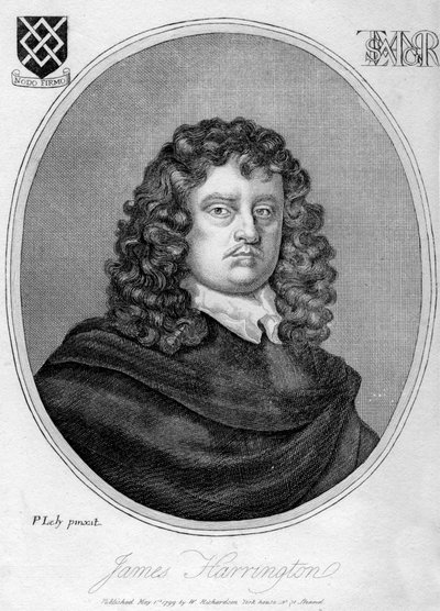 James Harrington 1611-1677, teórico político inglês, 1799. de Peter Lely