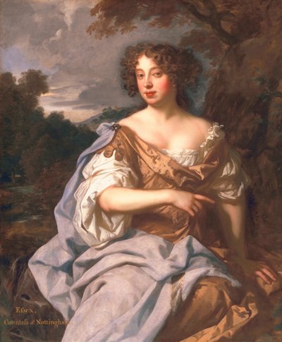Lady Essex Finch, mais tarde condessa de Nottingham, c.1675 de Peter Lely