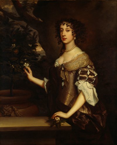 Maria de Modena, rainha consorte do rei James II, c1773-1680 de Peter Lely