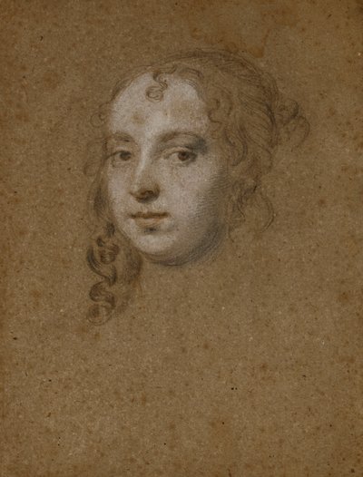 Cabeça de retrato de uma senhora, de Peter Lely