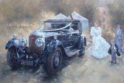 Bentley and Bride (óleo sobre tela) de Peter Miller