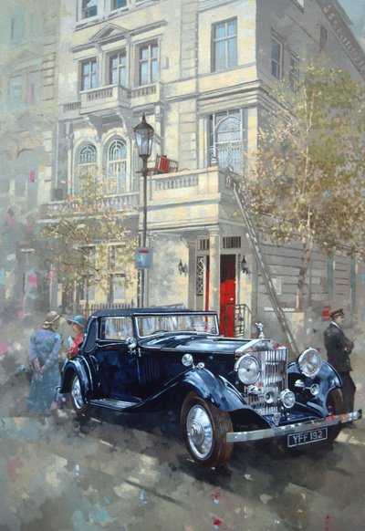 Phantom II em Queens Gate Mews (óleo sobre tela) de Peter Miller