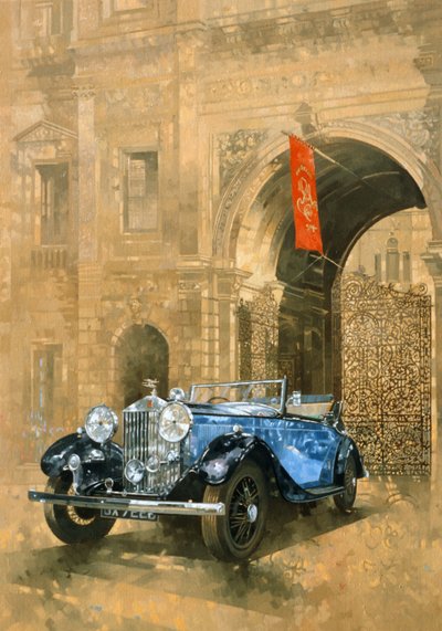 Rolls Royce na Royal Academy (óleo sobre tela) de Peter Miller