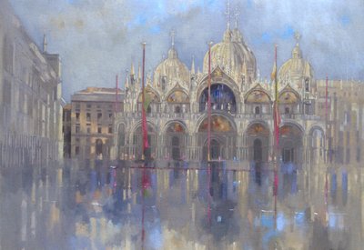São Marcos, Veneza (óleo sobre tela) de Peter Miller
