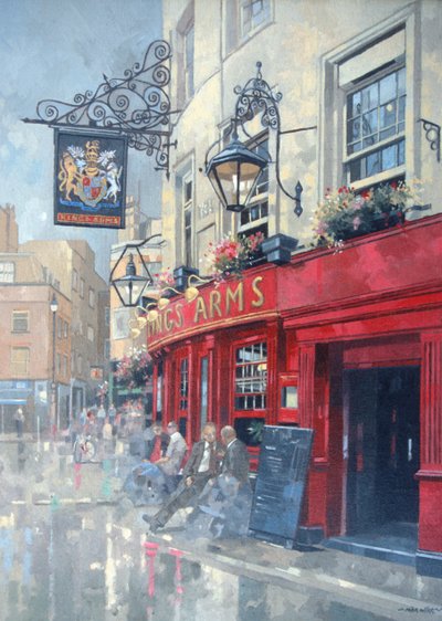 The Kings Arms, Shepherd Market, Londres (óleo sobre tela) de Peter Miller