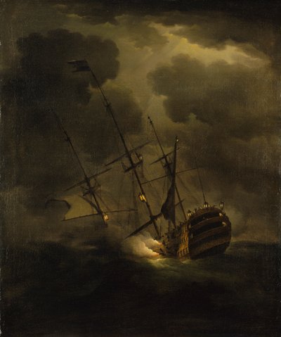Perda do HMS "Victory", 4 de outubro de 1744 de Peter Monamy