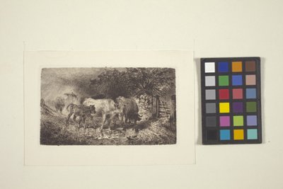 Tempo com chuva (tinta) de Peter Moran