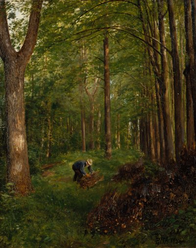 Álamo velho, seção do jardim Gulskov de Peter Nicolai Arbo