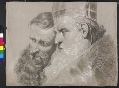 "Santo Ambrósio e o Imperador Teodósio" de Peter Paul Rubens de Peter Paul (after) Rubens