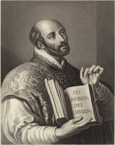 Inácio de Loyola (gravura) de Peter Paul (after) Rubens