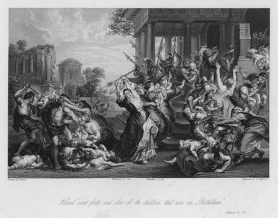 O Massacre dos Inocentes, Mateus II de Peter Paul (after) Rubens
