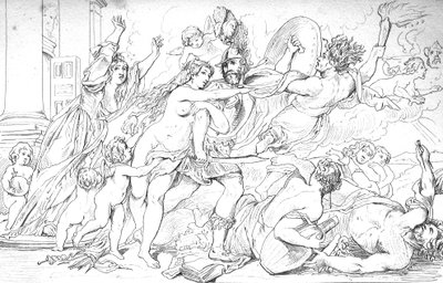 a fúria da guerra de Peter Paul (after) Rubens
