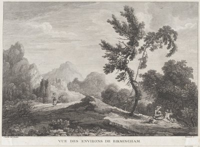 Vista de Birmingham, ca. 1755., c. 1755. de Peter Paul Benazech