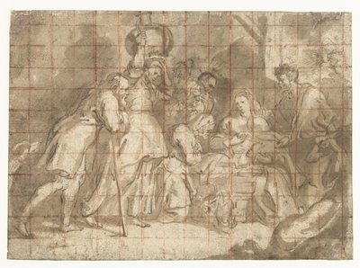 Adoração dos pastores de Peter Paul Rubens (school of)