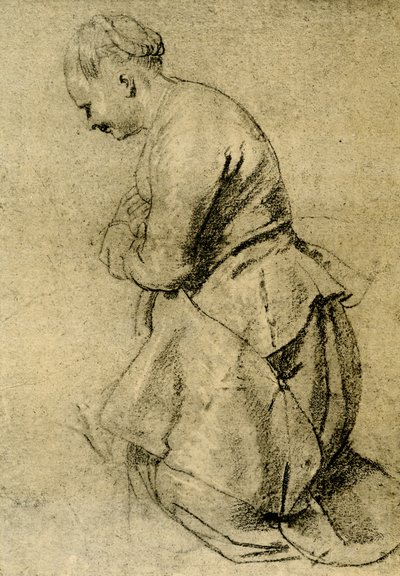 Uma mulher pastora reza de Peter Paul Rubens
