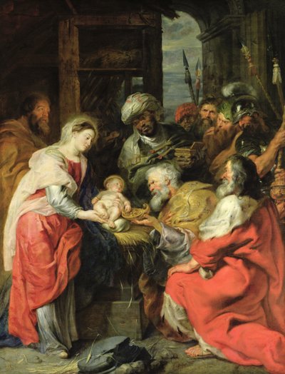 Adoração dos Magos, 1626-29 (tela a óleo) de Peter Paul Rubens