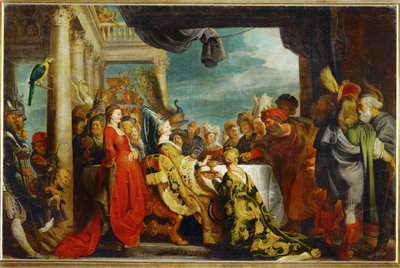 Alboin e Rosamunde (pintura sobre tela) de Peter Paul Rubens