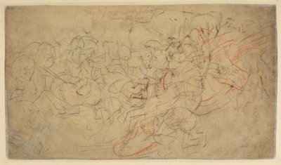 Batalha de cavaleiros (verso) de Peter Paul Rubens