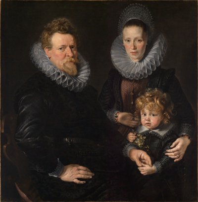 Retrato do ourives de Bruxelas Robert Staes, da sua mulher Anna e do seu filho Albert de Peter Paul Rubens