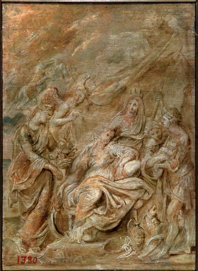 Nascimento do Delfim, Louis XIII, 1622. de Peter Paul Rubens