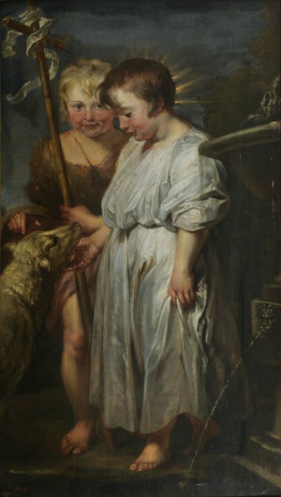 Cristo e João Batista quando crianças de Peter Paul Rubens