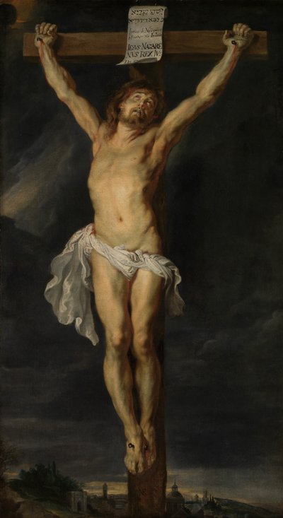 Cristo na Cruz (óleo sobre tela) de Peter Paul Rubens