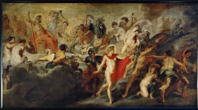 Conselho dos deuses sobre os matrimónios espanhóis de Peter Paul Rubens