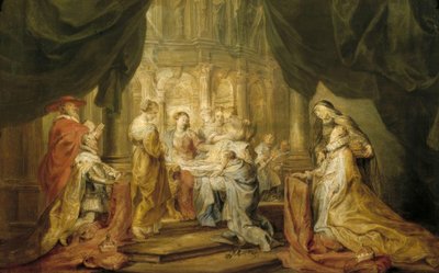 O hl. Ildefonso recebe a vestimenta de Peter Paul Rubens
