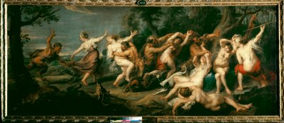 Diana e as Ninfas Surpreendidas pela Pintura da Fauna de Peter Paul (Pierre-Paul) Rubens (ou Peter Paul ou Petrus Paulus) (1577-1640) de Peter Paul Rubens