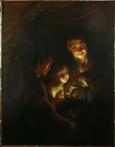 A velha com o braseiro de Peter Paul Rubens