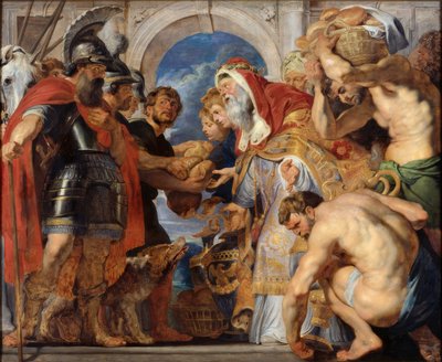 A reunião de Abraão e Melquisedeque de Peter Paul Rubens